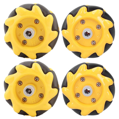 Mecanum Wheel 48mm Omni Directional Electric Motors Parts Smart Robot Car Accessories DIY Components(2 Pairs)...