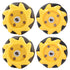 Mecanum Wheel 48mm Omni Directional Electric Motors Parts Smart Robot Car Accessories DIY Components(2 Pairs)...