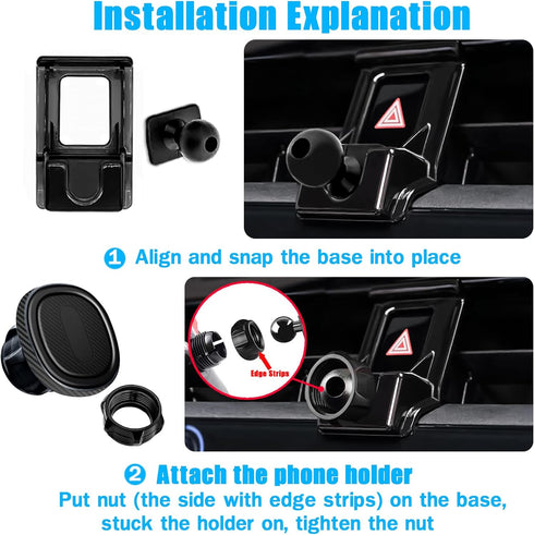 Car Phone Holder, Car Mount, for Toyota Corolla 2024 2023 2022 2021 2020, Air Vent Phone Stand, Auto Dashboard, Sticker Free Magnetic Navigation B...