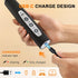 YUSWKO Black Handheld Milk Frother Wand with Stand for Coffee, Rechargeable Electric Whisk with 3 Heads 3 Speeds Drink Mixer Coffee Frother For La...