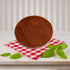 Solid Wood Serving Tray, Round Non-Slip Tea Coffee Snack Plate Food Meals Serving Tray with Raised Edges for Home Kitchen Restaurant (9.5inch, Bro...