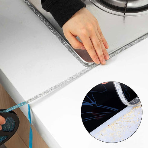 Ceiling Molding Peel and Stick, Self Adhesive Flexible Trim Caulk Tape Sealant Strip for Stove Sink Toilet Wall Corner Tile Edge Bathroom Kitchen ...