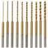 KEWAYO 10-Piece Micro Twist Drill Bit Set - 0.6mm to 2.2mm Tiny Drill Bits - 2.35mm Shank - High-Speed Steel Mini Engraving Drill Bits - Ideal for...