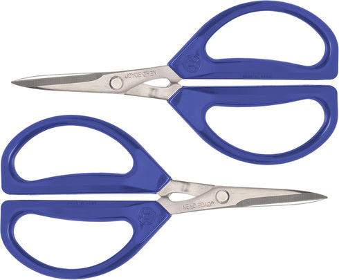 Joyce Chen Original Unlimited Kitchen Scissors All Purpose Kitchen Shears With Comfortable Handles, Blue, 2 Pack...
