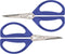 Joyce Chen Original Unlimited Kitchen Scissors All Purpose Kitchen Shears With Comfortable Handles, Blue, 2 Pack...