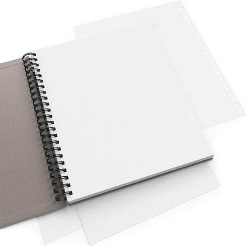 Arteza Sketch Book, 9x12-inch Gray Drawing Pad, 100 Sheets, 68 lb 100 GSM, Hardcover Drawing Book, Spiral-Bound Sketch Pad for Pencils, Charcoal, ...