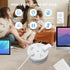 Retractable Extension Cord Power Strip: 6ft Extension Cord Surge Protector with 4 Outlets 2 Smart USB Ports and Hook - Portable Travel Power Strip...