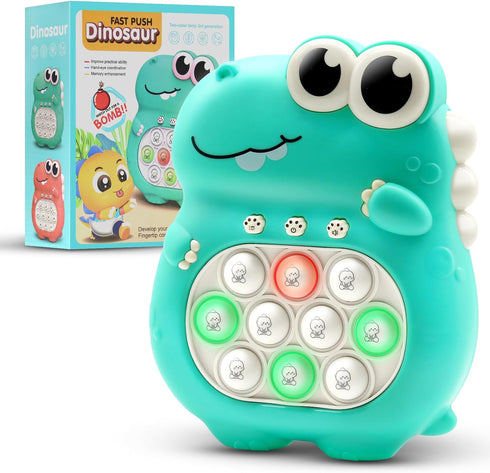 Fast Push Pop Game Fidget Toys for Kids, Electronic Handheld Fidget Pop Quick Push Bubbles Light up Toy, Birthday Toys Gifts for Teens Kids Boys a...