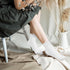 Ruffle Crew Socks, Cute Ruffled Ankle Socks for Women Girls, Cotton Knit Lettuce Frilly Socks Athletic Socks...