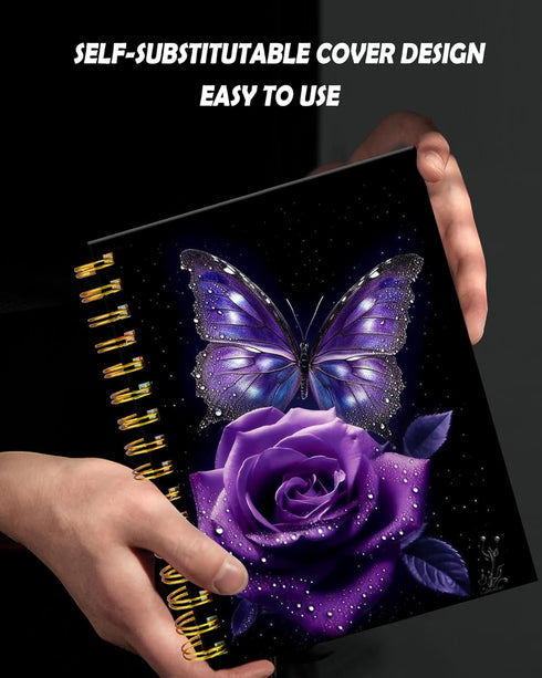 Spiral Journal Notebook for Women,Cute A5 College Ruled Notebooks 6"x 8.4", 120 Pages Lined Journal with Premium Thick Paper,Perfect for School Of...