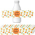 48 Pieces Baby Shower Water Bottle Labels Oranges little cutie baby shower decorations Bottle Stickers Waterproof Oranges Wrappers for Unisex Favo...