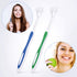 2 Pieces Autism Toothbrush Three Bristle Travel Toothbrush for Complete Teeth and Gum-Care, Great Angle Bristles Clean Each Tooth, Soft and Gentle...