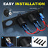 12V USB Outlet Socket Panel 12V DC 4.8A Dual USB Power Outlet & 12 Volt Cigarette Lighter Socket & Lighted ON/Off Rocker Toggle Switch for Marine ...