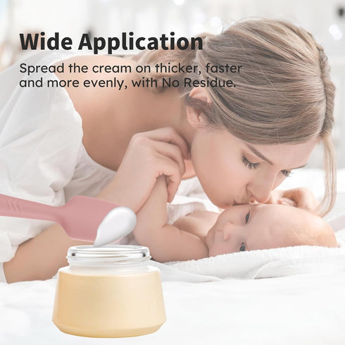 Baby Butt Paste Spatula - 4 Pack Diaper Cream Spatula Applicator Silicone Baby Butt Paste Spatula for Babies, Newborn, 2 x Large Size, 2 x Small S...