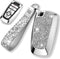 Royalfox(TM) 3 4 5 Buttons 3D Bling keyless Entry Remote Smart Key Fob case Cover for 2017 2018 2019 2020 2021 2022 Ford Mustang Explorer Edge Fus...