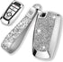Royalfox(TM) 3 4 5 Buttons 3D Bling keyless Entry Remote Smart Key Fob case Cover for 2017 2018 2019 2020 2021 2022 Ford Mustang Explorer Edge Fus...