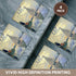 3dRose CST_203678_3 Print of Monet Painting Sailboat at Le Petit Ceramic Tile Coasters, (Set of 4)...