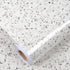 Gray White Terrazzo Contact Paper 88" X 16" Granite Contact Paper for Kitchen Counter Top Peel and Stick Countertop Adhesive Wallpaper for Cabinet...