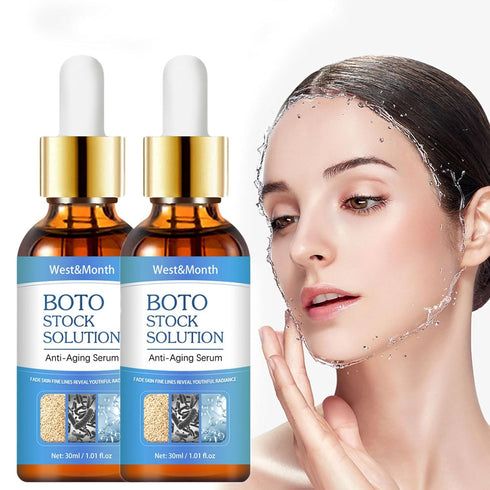 3Pcs Hydrating Facial Skincare Set, With 2 Bot_Ox Hyaluronic-Acid Serum & 1 Guasha-Tool, Anti-Aging Serum For Women, Firm Lift Skin Collagen Boost...