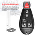VOFONO Keyless Entry Remote Key Fob Compatible with 08-16 Chrysler Town and Country 08-14 Dodge Grand Caravan 11-14 Dodge Durango Replacement for ...