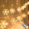 Christmas Snowflake String Lights, 20 FT 40 LED Warm White Battery Operated Fairy Lights with Remote Timer - Bedroom Room Indoor Xmas Tree Decorat...
