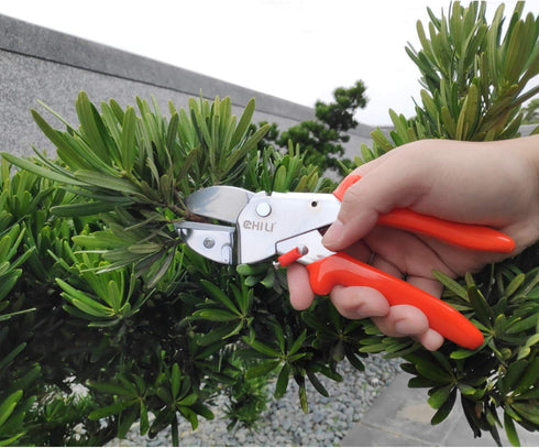 7" Pruning Shears with SK-5 Blades, Bypass Anvil Pruner, Hand Pruner, Clippers for Gardening Tools, Hi-Leverage Type (Ø ? 17MM), Made in Taiwan...