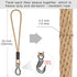 BeneLabel Tree Swing Rope, 20 inch, Hammock Tree Swing Hanging Strap, Heavy Duty Hook, for Indoor Outdoor Swing Hammock Playground Set Accessories...