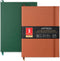 ARTEZA Dotted Journals, Pack of 2, 6x8 Inches, 96 Sheets, Hunter Green and Saddle, Hardcover Notepads with Smooth Paper...