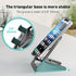 Portable Phone Stand for Desk, Aluminum Adjustable Cell Phone Holder, Foldable Travel Cellphone Dock Compatible with iPhone 15 14 13 Pro Max Mini,...