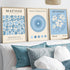 Matisse Flower Wall Art Prints Blue Abstract Wall Decor Aesthetic Matisse Canvas Wall Art Bauhaus Print Blue Aesthetic Art Gallery Matisse Preppy ...