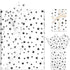 Bolsome 120 Sheets 20 * 14 Inches White Tissue Paper with Black Stars, Black Star Tissue Paper for Gift Wrapping, Black Stars Tissue Paper for Gif...