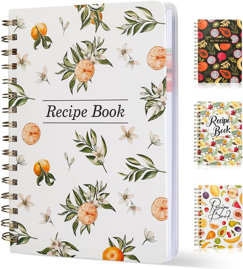 Recipe Book Waterproof Hardcover to Write in Your Recipes,Simplified Family Recipe Notebook for the Chef at Home, Recipe Journal Hold 120 Recipes?...