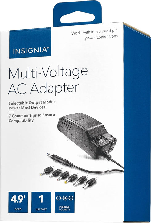 Insignia Universal AC Adapter with USB port (NS-AC1200-C)...