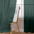 Hunter Green Sheer Curtains 63 Inch Length 2 Panels, Rod Pocket Solid Color Window Sheer Curtain Panels, Elegant Curtains & Drapes for Living Room...