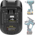 JYJZPB DM18M Battery Adapter with USB Charging Socket for Dewalt 20V Battery & Milwaukee M18 18V Lithium Battery Converter to Makita 18V BL1830 BL...