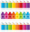 59ft Bulletin Board Border Decorations Self Adhesive Pencil Crayons Borders Classroom Bulletin Wall Window Door Decor.(Pencil Crayons 60)...