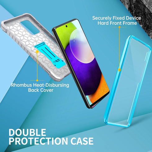 FITO for Samsung A52 Case Built in Screen Protector, Dual Layer Shockproof Heavy Duty Case with Kickstand Compatible with Samsung Galaxy A52 Phone...