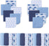 Viviland Baby Washcloths, Super Soft Baby Bath Towels for Newborn 24 Pack, Absorbent Face & Body Wash Cloth for Baby Boy, Whale Bro Pattern, 9 x 9...