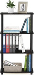 Furinno (99557EX/BK) Turn-N-Tube 4-Tier Multipurpose Shelf Display Rack - Espresso/Black...