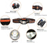 COSOOS Mini LED Headlamp Flashlight with Carrying Case, 1.6oz Lightweight Small Head Lamp Waterproof Running Headlamp, Bright Headlight for Adults...