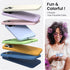 ORNARTO Compatible with iPhone 14 Pro Case 6.1, Slim Liquid Silicone 3 Layers Full Covered Soft Gel Rubber Phone Case Protective Cover with Microf...
