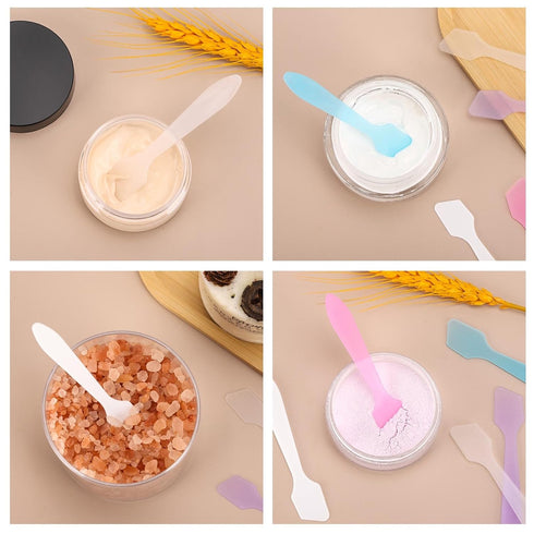 Tbestmax 300 PCS Mini Cosmetic Spatulas 3.2" x 0.6" Disposable Makeup Spatulas Plastic Spatulas Facial Creams Skin Care Spatulas Multicolor...