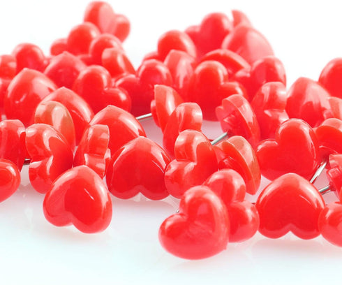 100pcs Heart Shape Push Pins for Home School Office Notice Board Cork Board,Cute Thumbtacks Tacks Decorative Pushpins Accessories Supplies Red...