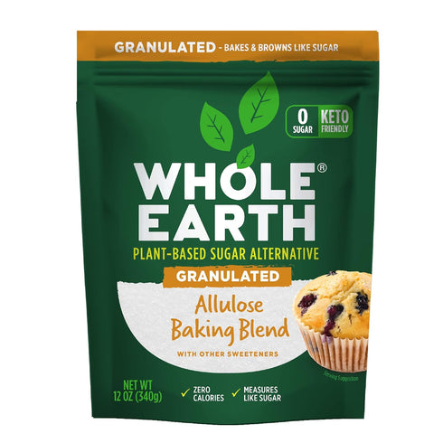 Whole Earth Sweetener Co. Allulose Baking Blend, Granulated, Plant-Based Sugar Alternative, 12 Ounces, 0.75 Pound (Pack of 1)...