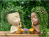 Face Planter Pot Head Planter, Small Plant Pots Indoor Flower Pots, Plant Pot Succulent Pots, Boho Vase with Drainage, Bust Statue Planters for Ho...