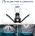 Garage Light - 2 Pack - 8000LM Glare-Free 360° Illuminator 60W 6500K Deformable Garage E26/E27 LED Light for Basements, Barn, Farmhouse and Attics...