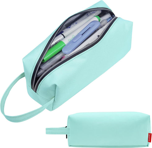 Fmeida Minimalist Pencil Case Large Capacity Pencil Bag with Portable Handle Waterproof Fabric and Zipper Aesthetic and Spacious Pen Organizer for...