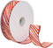 Morex Ribbon Peppermint Stripe Wired Ribbon, 1-1/2-Inch by 50-Yard Spool, Red/White...