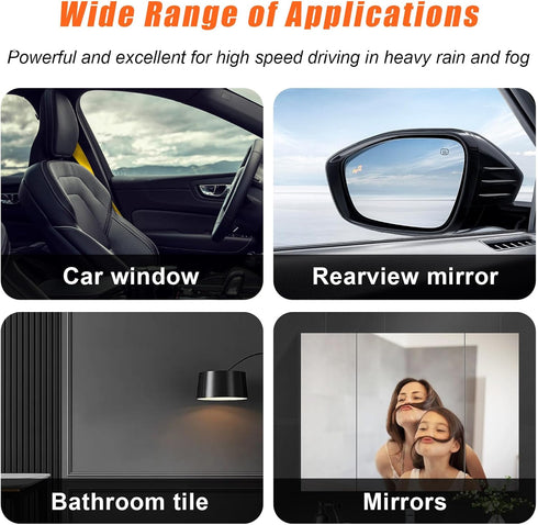 Car Side Mirror Squeegee, 35.6'' Retractable Rearview Mirror Wiper, Mini Portable Auto Window Squeegee Cleaner, Universal Vehicle Glass Cleaning T...