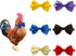 6 Pieces Chicken Bow Ties Chicken Collar Rooster Collar Crow Collar Rooster Hamster Bow Parrot Bow Bird Bow Small Animal Bow-15...